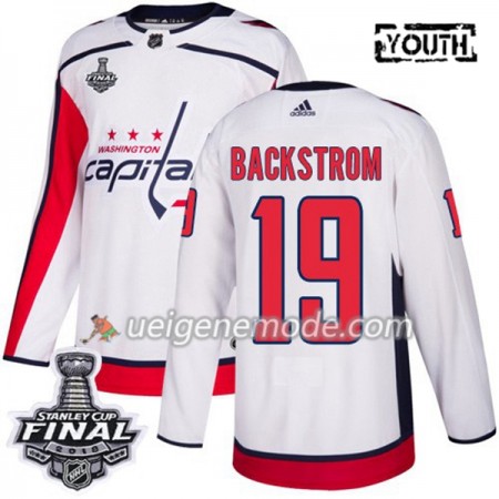 Kinder Eishockey Washington Capitals Trikot Nicklas Backstrom 19 2018 Stanley Cup Final Patch Adidas Weiß Authentic